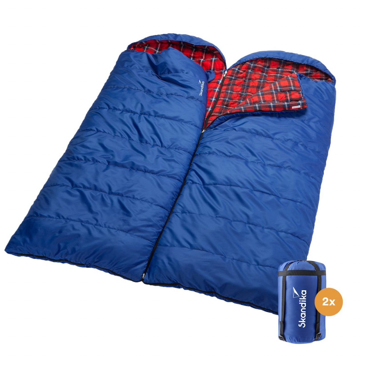 2er-Set Deckenschlafsack SKANDIKA Dundee (blau) – 52%