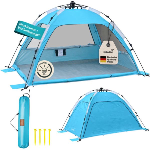 Strandmuschel Skugga Quick-Start (blau)