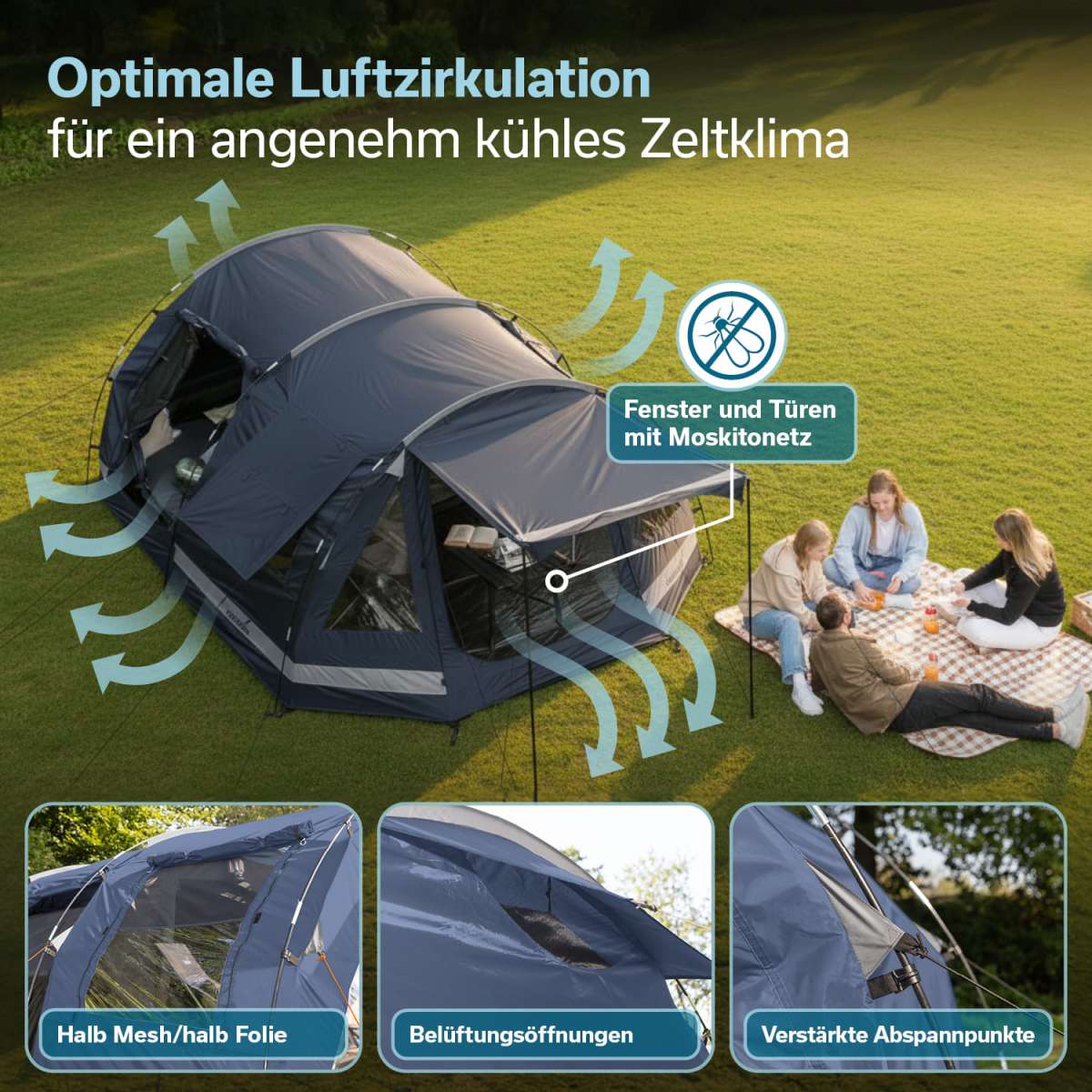 Skandika Tunnelzelt Kambo 4 Sleeper Protect | MAX Trader GmbH