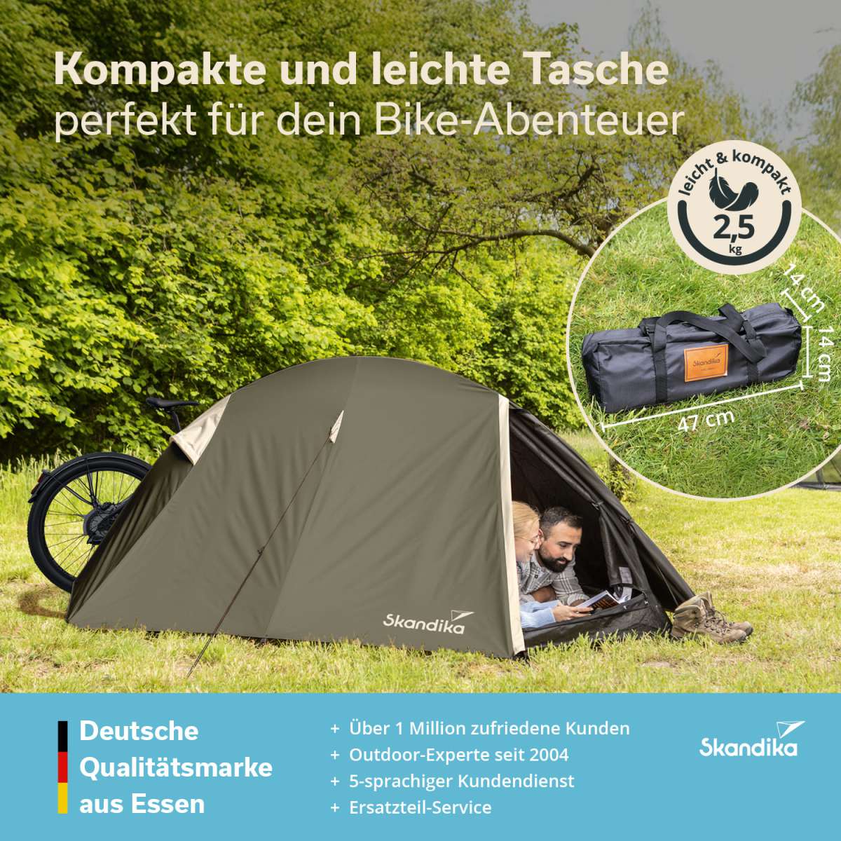 Skandika Trekkingzelt Hemus 2 Sleeper | MAX Trader GmbH