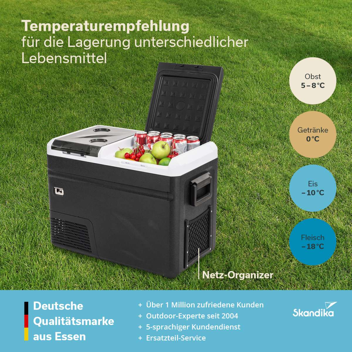 Skandika Gefrierbox Routa 36 Liter + Eiswürfelbereiter