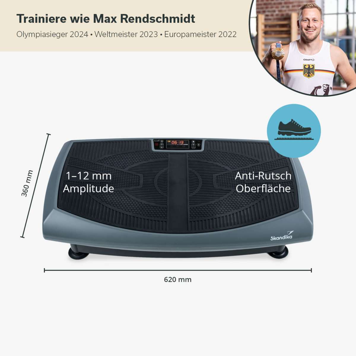 penisring verwenden FLYBIRD 4D Vibration Plate: Triple Motors, 500lb Capacity - For Whole Body  Vibration, Workout & Muscle Activation main image 1