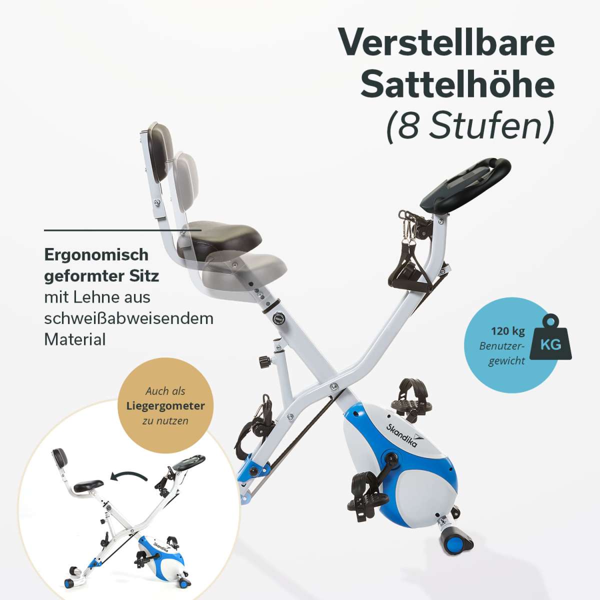 X-Bike Foldaway X-3000 | Klappbares Fitnessbike | MAX Trader GmbH