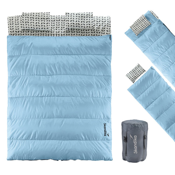 Deckenschlafsack Iceland Double (dunkelgrün)