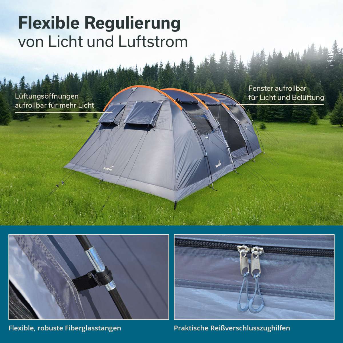 Skandika Tunnelzelt Gotland 6 Protect | MAX Trader GmbH