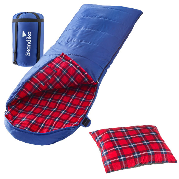 Dundee Decken-Schlafsack mit Kissen, blau