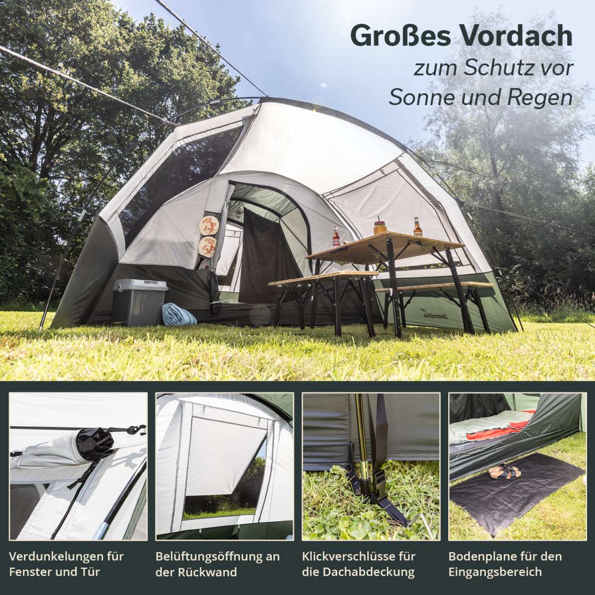 Skandika Tunnelzelt Indal 5 Personen | MAX Trader GmbH