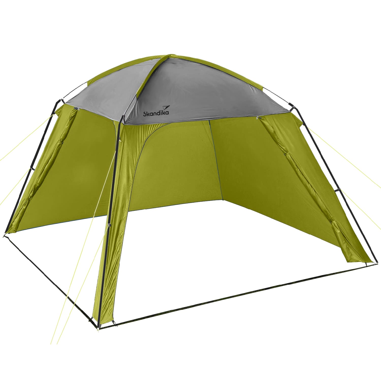 skandika Pavillon XL Outdoor/Camping 360x360 cm Stehhöhe 210 cm grün NEU 