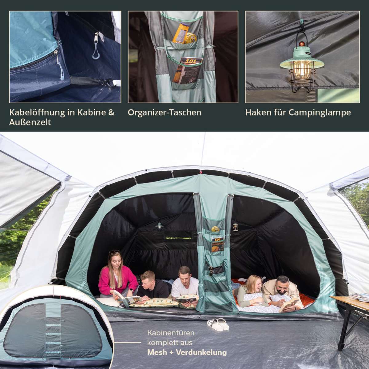 blackout tent Crua Outdoors Noir 6
