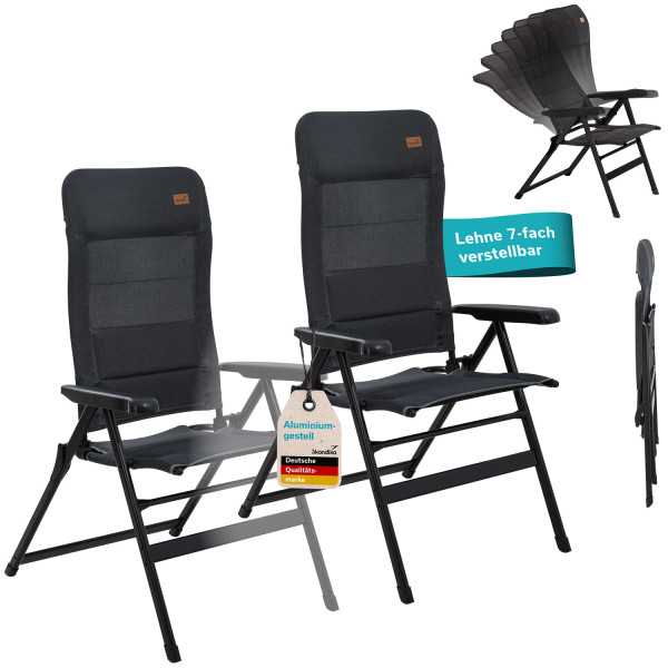 Campingstuhl Lepola XL 2er-Set